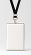 © Fabryka - A blank ID card holder with a black lanyard for professional use.