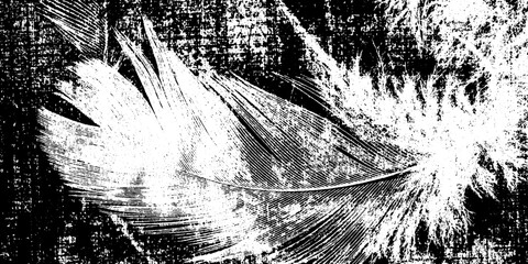 Poster - Abstract ink washed watercolor with soft feathered edges texture background