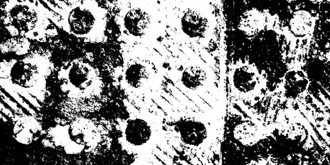 Poster - Rustic boiler plate texture with overlapping rivets for distressed designs