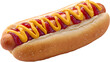 © Babar - Hot Dog with Mustard and Ketchup, isolated on transparent background