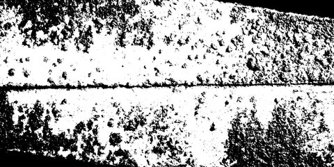 Poster - Weathered roller coaster track with chipped paint and rust texture for grunge overlay design