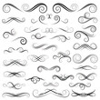 © Mahfuz - Ornate Swirls, Flourishes, and Decorative Filigree - Royalty-Free Vector Bundle for Invitations, Certificates, and Design Projects.