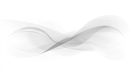 Leinwandbilder - Elegant Wave Illustration, a harmonious blend of flowing lines, subtle gradients, and a clean, modern aesthetic in black and white tones
