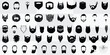 © MASUMA - set of mustache and beard styles, vector
