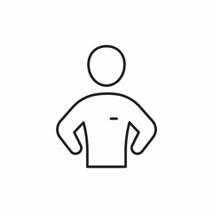 Poster - fir body sport icon vector sign