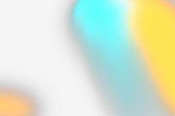 Aufkleber - Abstract blurry light leaks with teal and orange hues on transparent background.