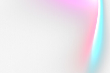 Aufkleber - Abstract vibrant pink, red, and teal light streaks on transparent background.