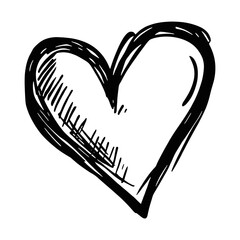 Poster - Heart illustration drawing sketch vector