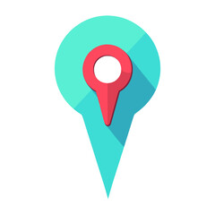 Poster - Map marker pointer icon location symbol map vector