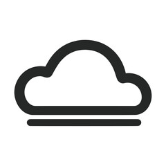 Poster - Cloud symbol simple icon vector