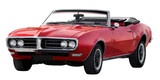 60s vintage American car isolated on transparent background 60s vintage American car isolated on transparent background