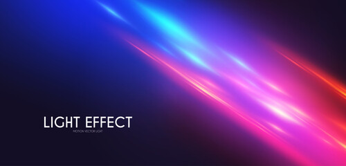 Wall Mural - Abstract motion light effect. Energy power design. Blue and gold, red light