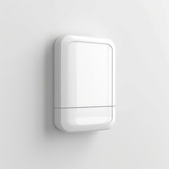 Poster - Futuristic white internet router providing wireless connectivity, hanging on a clean white wall