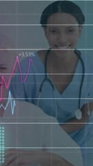 Poster - Animation of statistics and data processing over diverse doctors