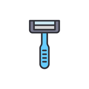 Modern Razor Illustration Isolated On Transparent Background For Hygiene