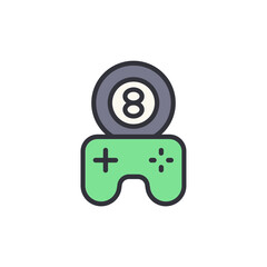 Poster - Playful Fusion Of Gaming And Billiards With A Touch Of Luck