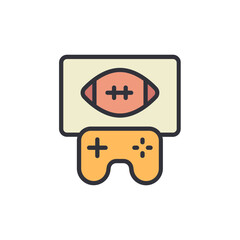 Poster - Enjoying American Football Video Game With Modern Controller Design