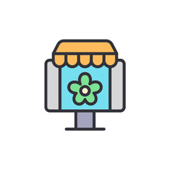 Poster - Digital Flower Shop A Virtual Marketplace For Floral Arrangements