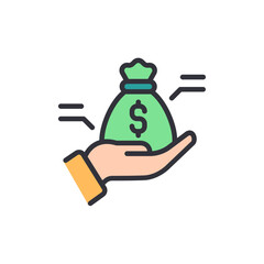 Poster - Offering Wealth And Financial Security With A Bag Of Money