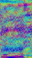 Poster - Colorful pixelated noise animation over abstract background