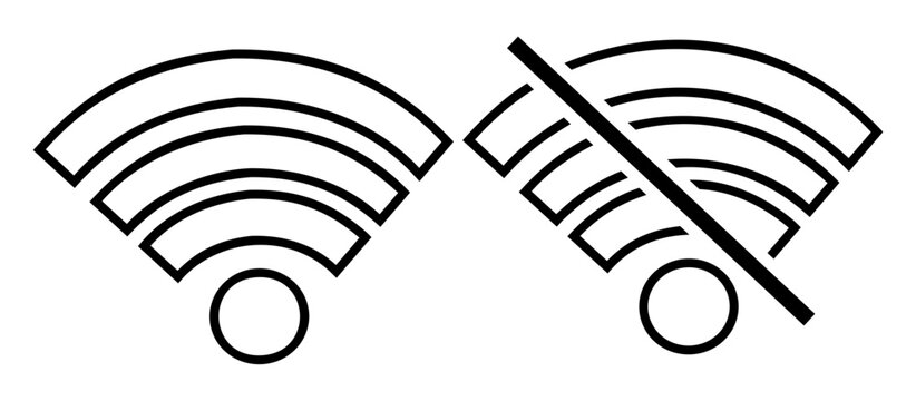 WIFI icon vector, wireless internet sign isolated on white background, flat style, vector illustration