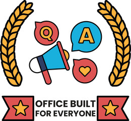 Fototapete - A logo for Office Built for Everyone
