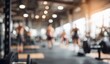 © Kika - Blurred gym interior with people working out defocused