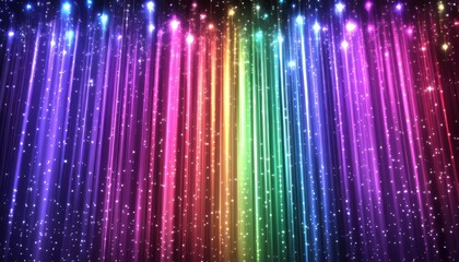 Poster - Vibrant Light Curtains with Saturated Gradients Evoking Celebrations and Joyful Spirits