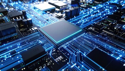 Circuit board with central processor (15)