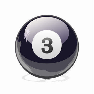 The three black ball design offers a striking visual element for gaming themes, sports brands and a variety of creative projects.