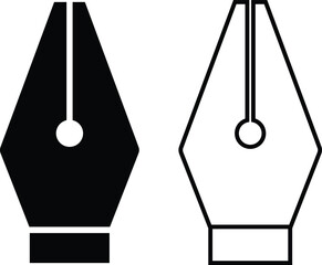 Poster - Pen tool cursor set. Vectors computer graphics. Logo for designer or illustrator. Design icons. Curve control points illustration. Flat, outline fountain symbols for infographic, website, app and ui.