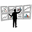 © Sanjeevani - business man drawing graph