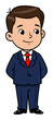 © Taka - 笑顔の少年 紺のスーツ姿