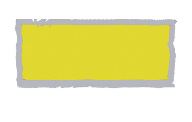 Poster - Yellow rectangle with a gray border on a black background on transparent background