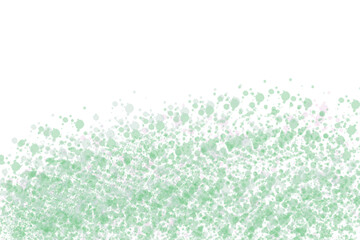 Fototapete - Abstract field with green and pink specks on black ground on transparent background