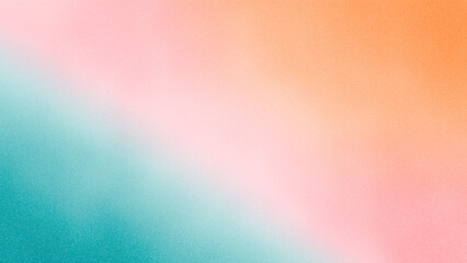 Poster - Soft gradient background featuring hues of teal, pink, and orange, creating a serene and calming atmosphere ideal for design projects and creative applications