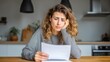 © Emiliia - Woman feeling stressed about finances while reviewing debt and loan documents at home