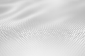 Poster - Softly lit white textured surface with gentle waves and a shallow depth of field