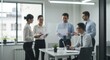 © UrFreepik360 - Photo of A diverse business team collaborates during an office meeting behind glass wall