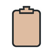 © Aiccoss Studio - Clipboard icon displays task information daily graphic