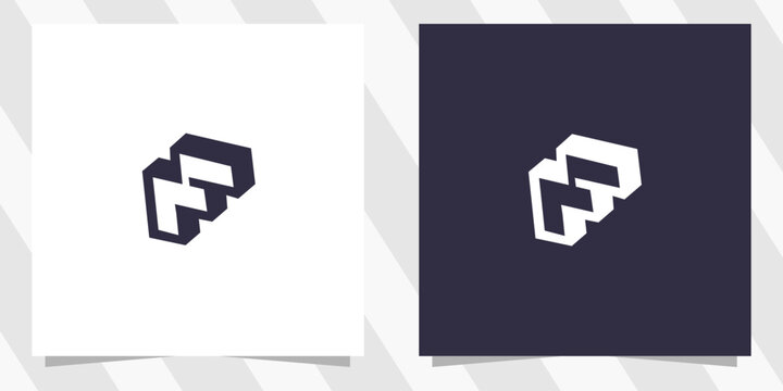 letter f logo design vector