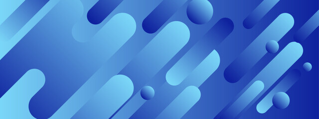 Wall Mural - blue abstract shapes blend beautifully for backgrounds, web design, prints, posters, branding, prese