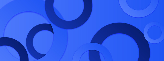 Wall Mural - overlapping blue circles forming an abstract design suitable for backgrounds, branding, or graphic d