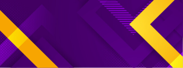 Poster - Abstract purple and yellow geometric design suitable for graphic design projects, backgrounds, web banners, and modern branding materials.