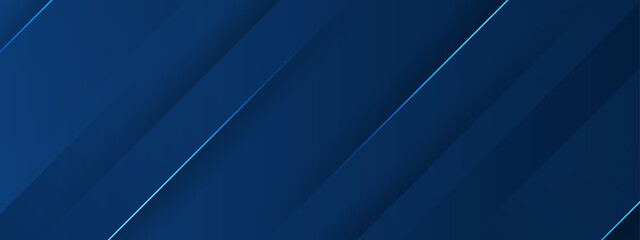 Poster - Diagonal blue lines with glowing highlights ideal for futuristic backgrounds, technology concepts, digital designs, or abstract patterns in graphic projects.