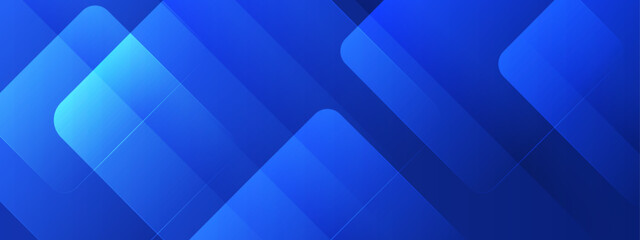Poster - Abstract blue overlapping shapes forming a design perfect for backgrounds, digital art, contemporary graphic design projects, web design, and creative concepts.