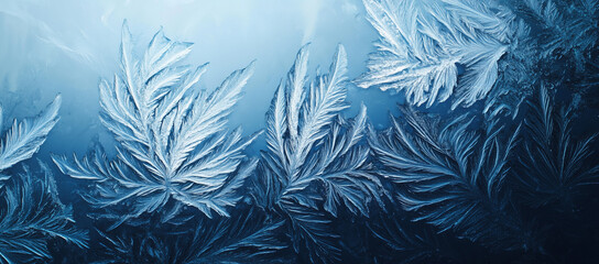 Wall Mural - Frost background with Copy Space