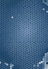 Poster - Abstract Hexagon Pattern Background - Blue hexagon pattern background ideal for websites, presentations, and design projects. Clean and modern aesthetic