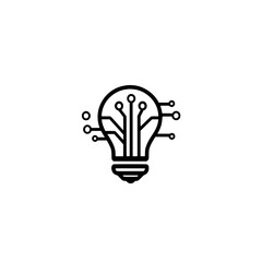 Poster - Creative light bulb with molecular mesh network symbolizing innovation and scientific ideas vector