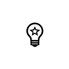 Poster - Glowing star inside a light bulb representing dreams innovation and creative thinking concept vector

